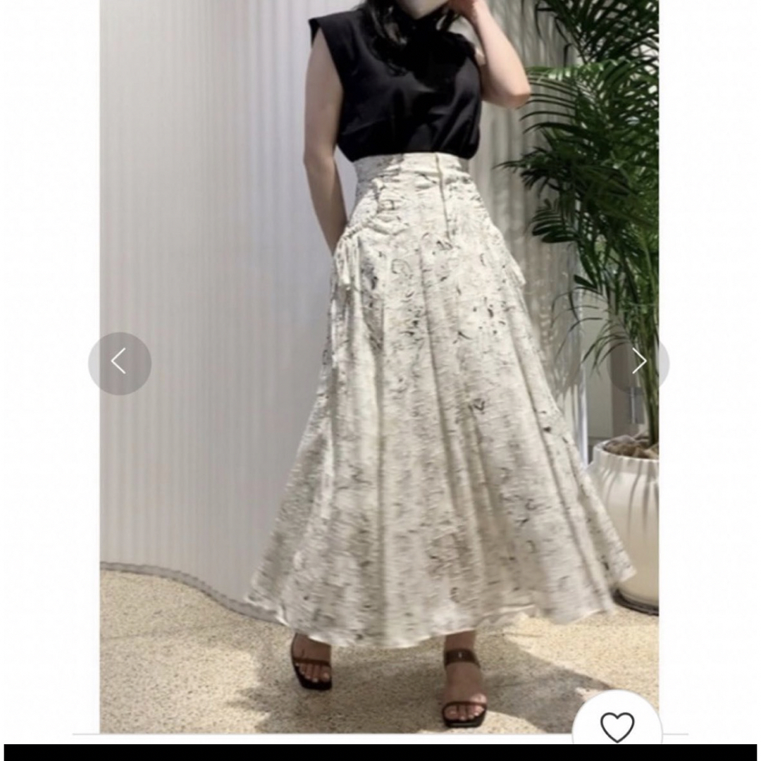 SNIDEL(スナイデル)のリボンジャガードプリントスカート　snidel レディースのスカート(ロングスカート)の商品写真