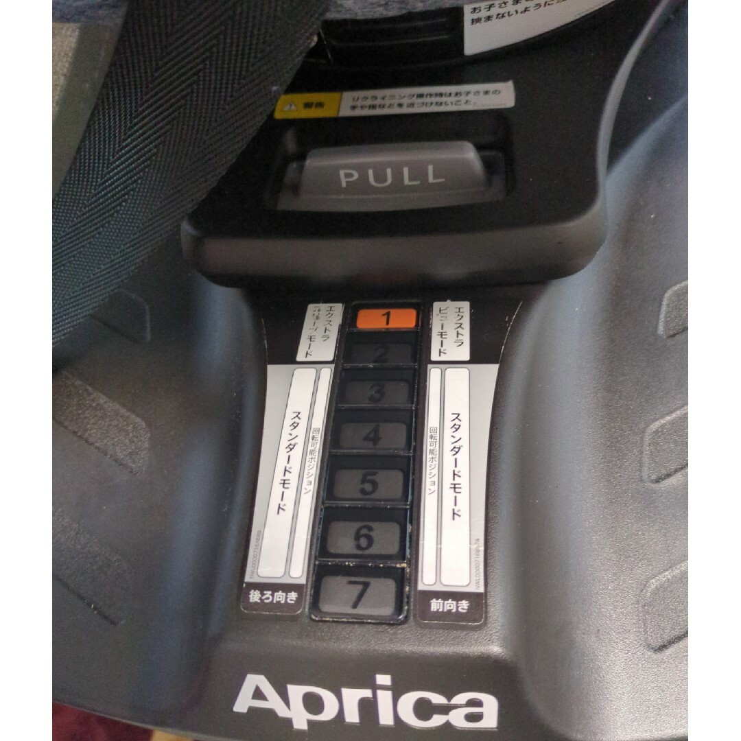 Aprica(アップリカ)のアップリカ　クルリラプラス360°セーフティ　ブルーストーン　チャイルドシート キッズ/ベビー/マタニティの外出/移動用品(自動車用チャイルドシート本体)の商品写真