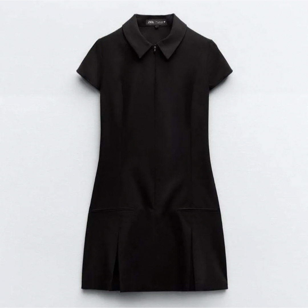 ZARA ボックスプリーツシャツワンピース ZARA ボックスプリーツシャツワンピース