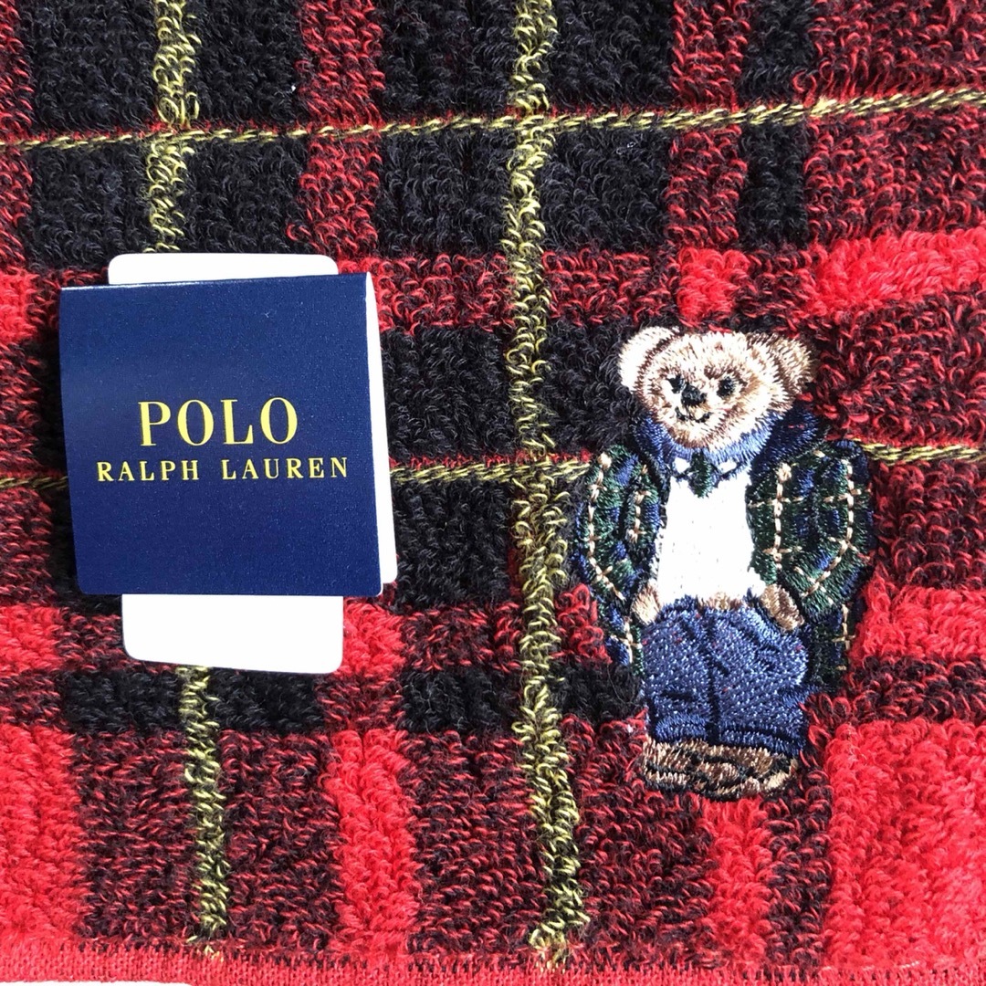 POLO RALPH LAUREN(ポロラルフローレン)の☆新品未使用☆RALPH LAUREN ポロベア🧸ミニタオル ハンカチ レディースのファッション小物(ハンカチ)の商品写真