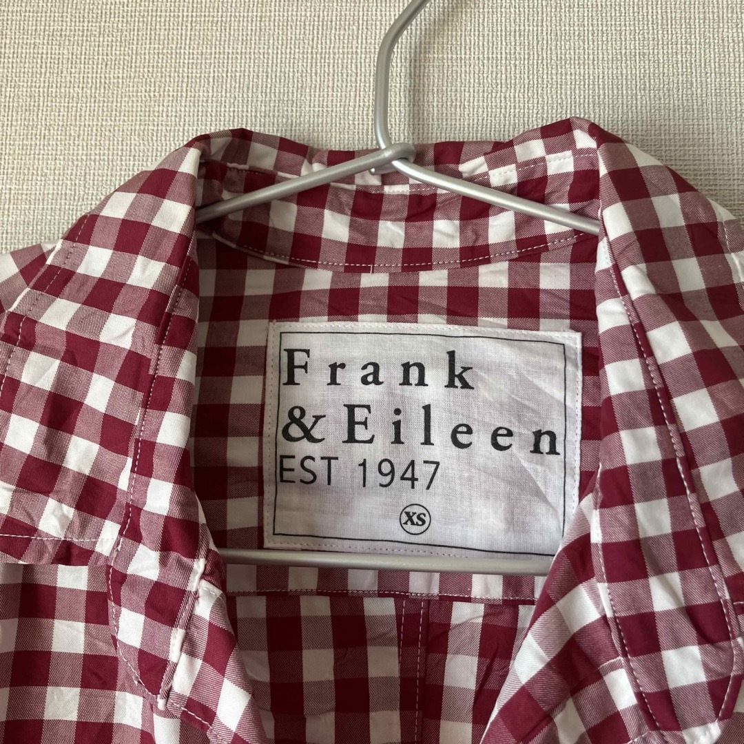 Frank&Eileen(フランクアンドアイリーン)のフランクアンドアイリーン　バリー　赤　ギンガムチェック　定番シャツ レディースのトップス(シャツ/ブラウス(長袖/七分))の商品写真