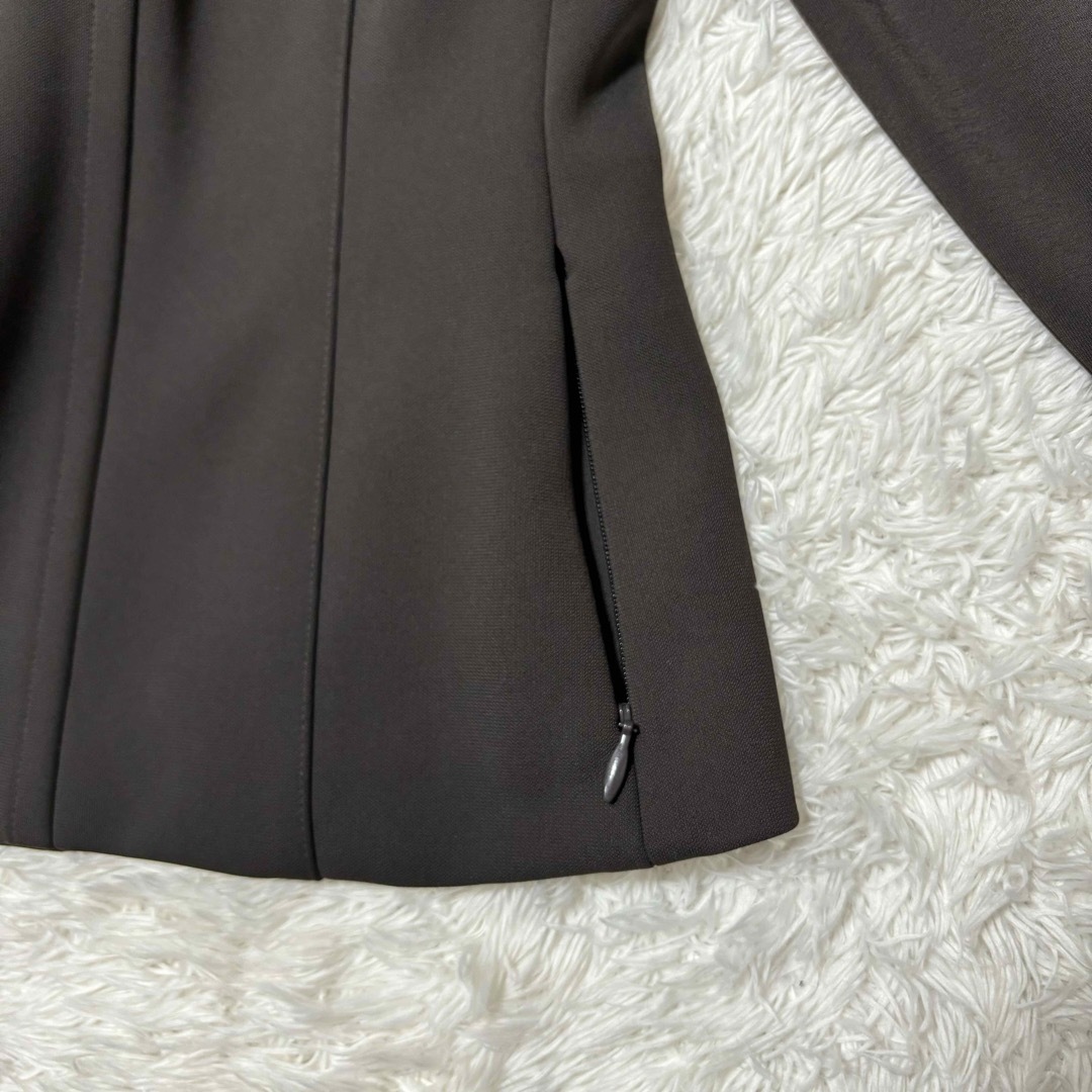 FOXEY(フォクシー)のフォクシー　フロントジップアップジャケット　長袖　襟　ブルゾン　羽織 レディースのジャケット/アウター(その他)の商品写真