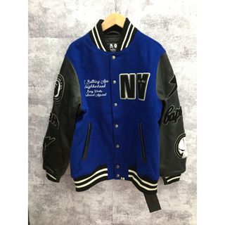 アベイシングエイプ(A BATHING APE)のNEIGHBORHOOD×A BATHING APE VARSITY JACKET 22AW ネイバーフッド エイプ スタジャン【3626-004】(スタジャン)