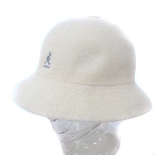 カンゴール(KANGOL)のカンゴール 0397BC バケットハット パイル ロゴ 刺繍 ホワイト 白 XL(その他)