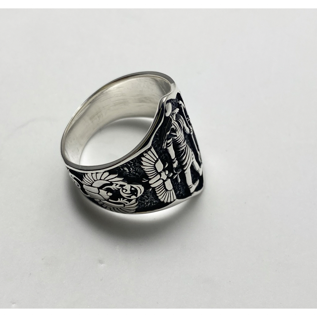 ラー　プロビデンス古代エジプト24号シルバー 925リング銀指輪ハヤブサ　アンク メンズのアクセサリー(リング(指輪))の商品写真