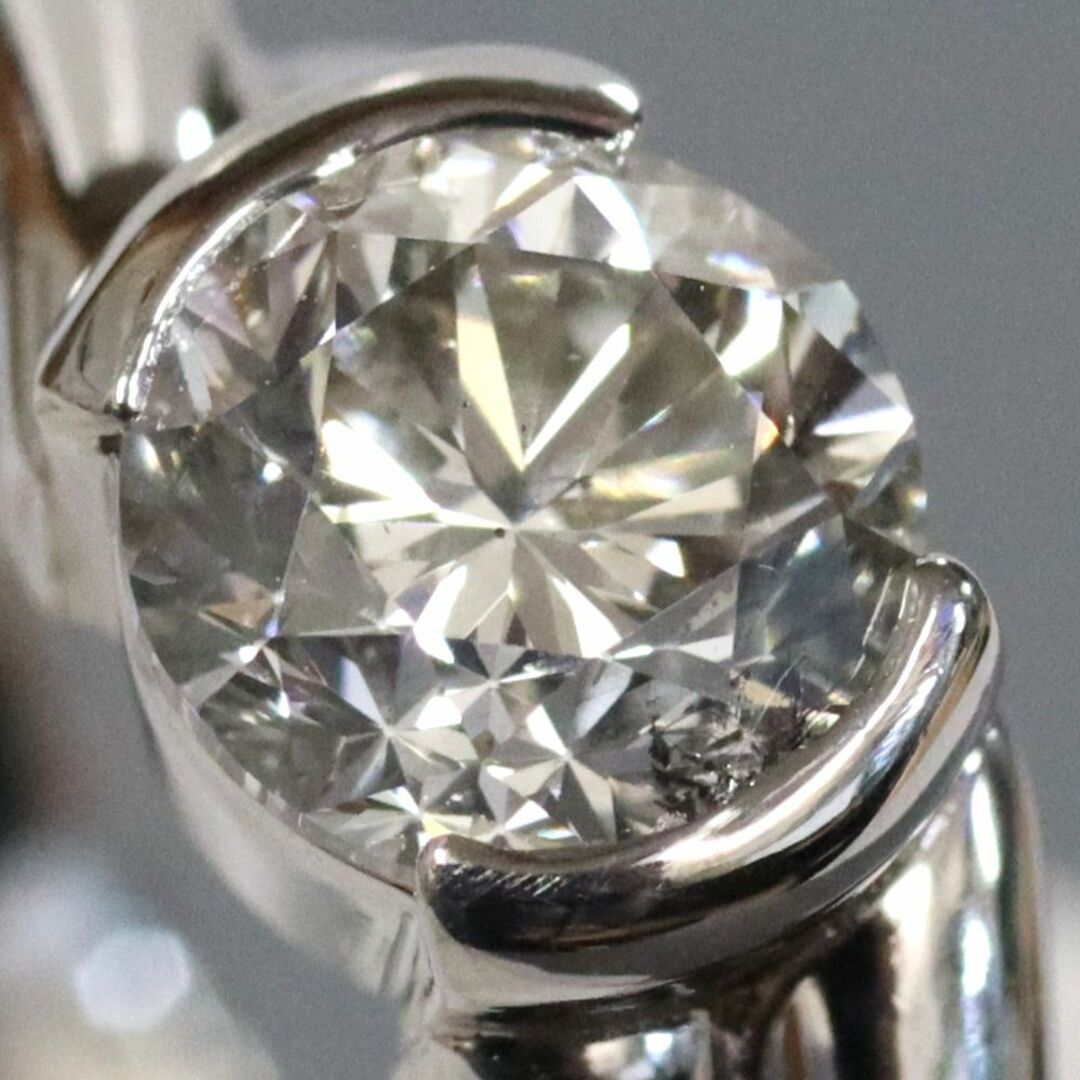 Pt850ダイヤモンドリング D0.80 8.4g #15 レディースのアクセサリー(リング(指輪))の商品写真