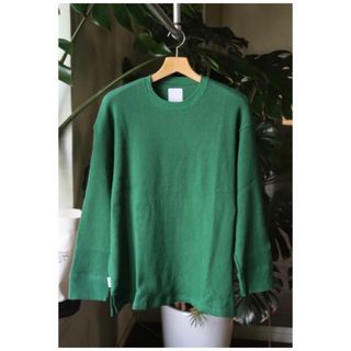 完売カラー XL GREEN S.F.C 22FW WAFFLE CREW