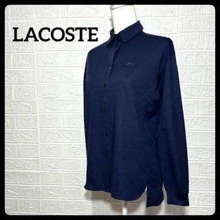 ラコステ(LACOSTE)のLACOSTE ラコステ　レディース　シャツ　長袖　ゴルフ　ネイビー　スポーツ(ウエア)