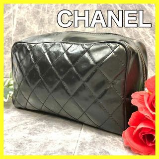 シャネル(CHANEL)の❤️美品❤️ シャネル マトラッセ ポーチ エナメル セカンドバッグ(クラッチバッグ)