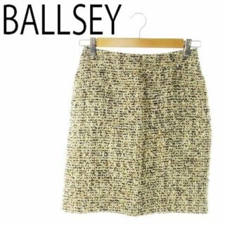 Ballsey - ボールジィ ツイードミニスカート ウール 36 ベージュ 220203AO7A