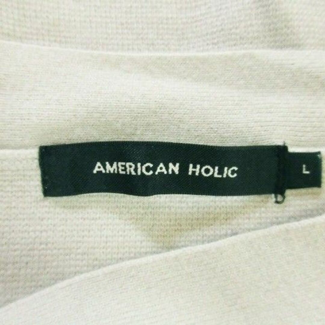 AMERICAN HOLIC(アメリカンホリック)のアメリカンホリック もっちり長袖ニット ハリ感 L グレー 220630AH9A レディースのトップス(ニット/セーター)の商品写真