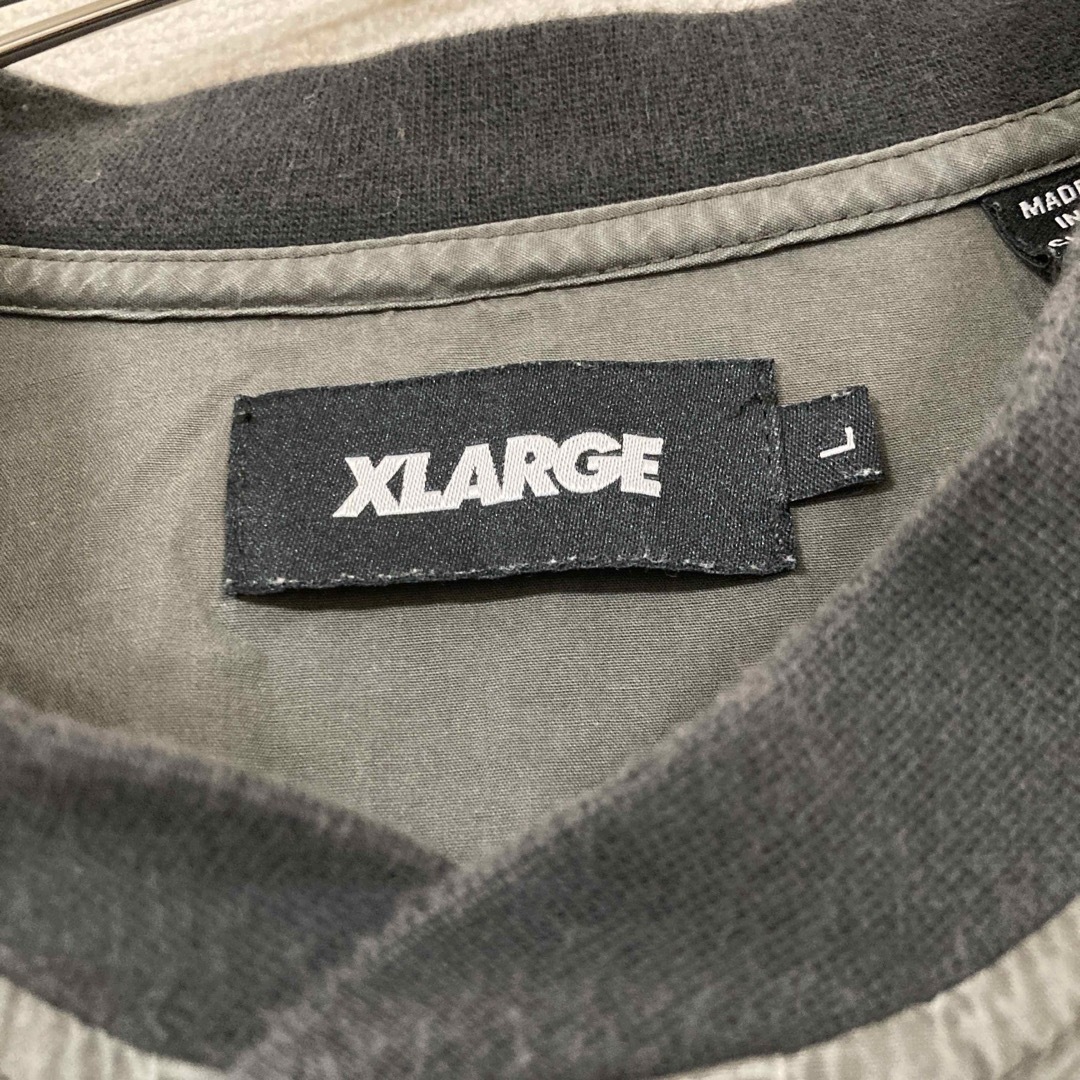 XLARGE(エクストララージ)の激レア XLARGE エクストララージ ナイロン プルオーバー ハーフボタン メンズのジャケット/アウター(ナイロンジャケット)の商品写真