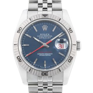 ロレックス(ROLEX)のロレックス ターノグラフ 116264 ブルー 5列 ジュビリーブレス ランダム番 メンズ 中古 腕時計(腕時計(アナログ))