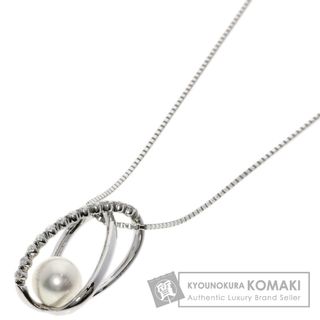 タサキ(TASAKI)のTASAKI アコヤパール 真珠 ダイヤモンド ネックレス K18WG レディース(ネックレス)