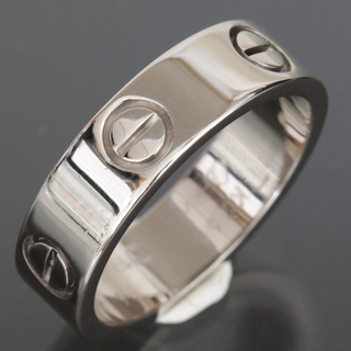 カルティエ(Cartier)のカルティエ ラブリング 15号(56)750 K18WG 男性指輪 E0980(リング(指輪))