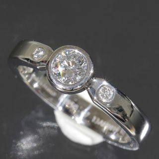 エルメス(Hermes)のエルメス ダイヤ0.25ct リング 7号エヴァー PT950 箱 E0961(リング(指輪))