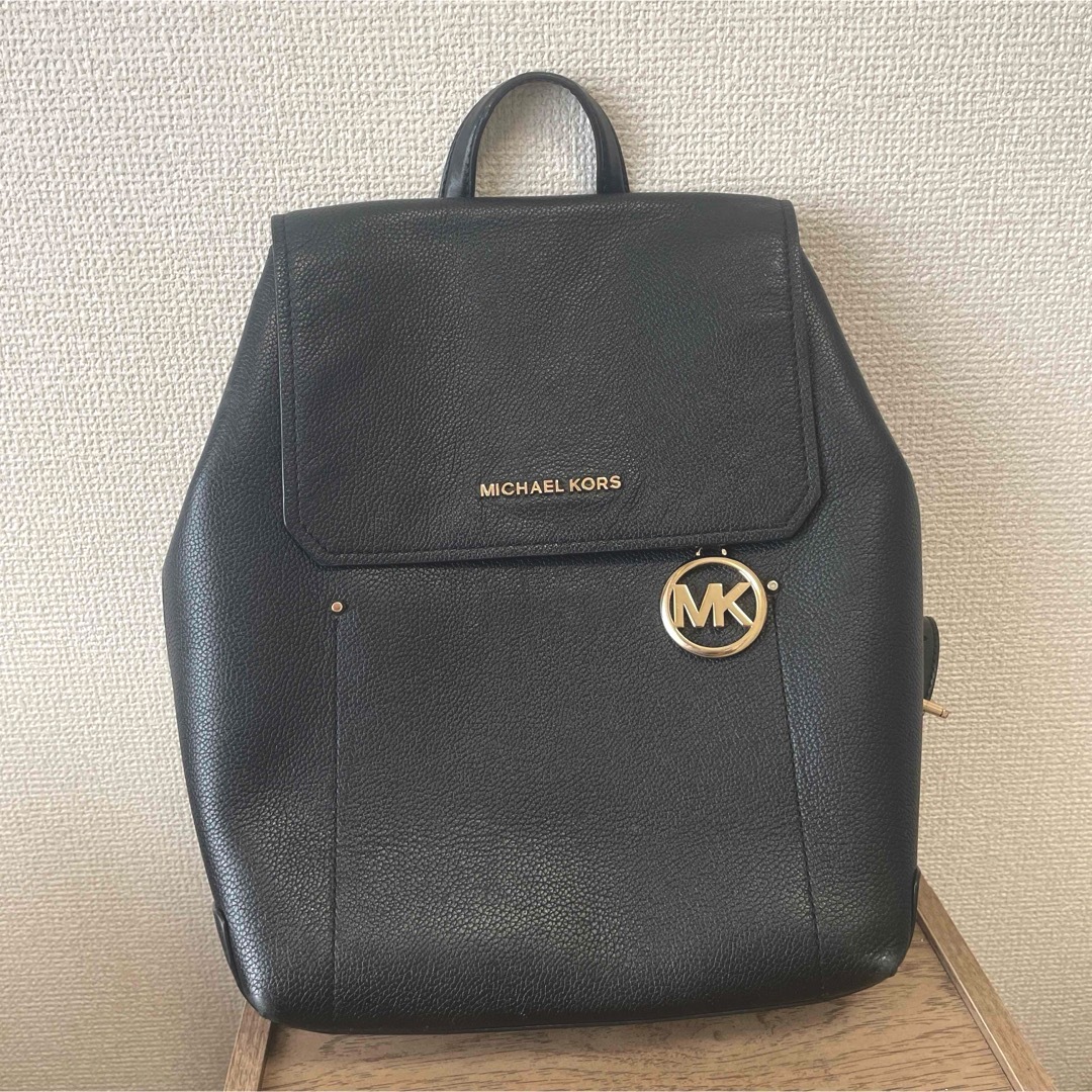 Michael Kors(マイケルコース)の【良品】MICHAEL KORS/マイケルコース リュック ブラック 定価4万程 レディースのバッグ(リュック/バックパック)の商品写真