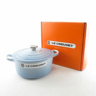 ルクルーゼ(LE CREUSET)の未使用 Le Creuset ルクルーゼ ココットロンド 両手鍋 18cm コースタルブルー 限定色 ホーロー SO1025K (鍋/フライパン)