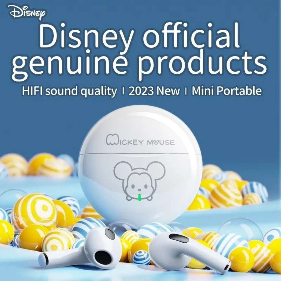 Disney(ディズニー)の家電製品・ワイヤレスイヤホン(プーさん)#2 スマホ/家電/カメラのオーディオ機器(ヘッドフォン/イヤフォン)の商品写真