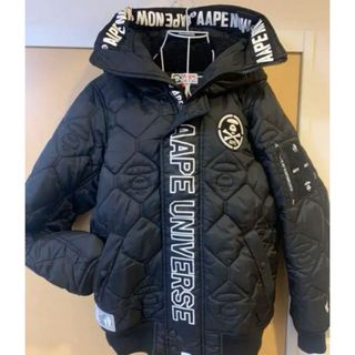 エーエイプバイアベイシングエイプ(AAPE BY A BATHING APE)の古着　Aape BY A BATHING APE ジャケット猿ステッチ(ダウンジャケット)