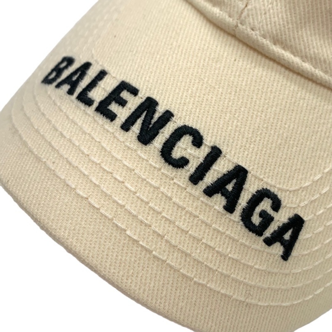 Balenciaga(バレンシアガ)の未使用 バレンシアガ BALENCIAGA キャップ 帽子 ロゴ コットン アイボリー レディースの帽子(キャップ)の商品写真