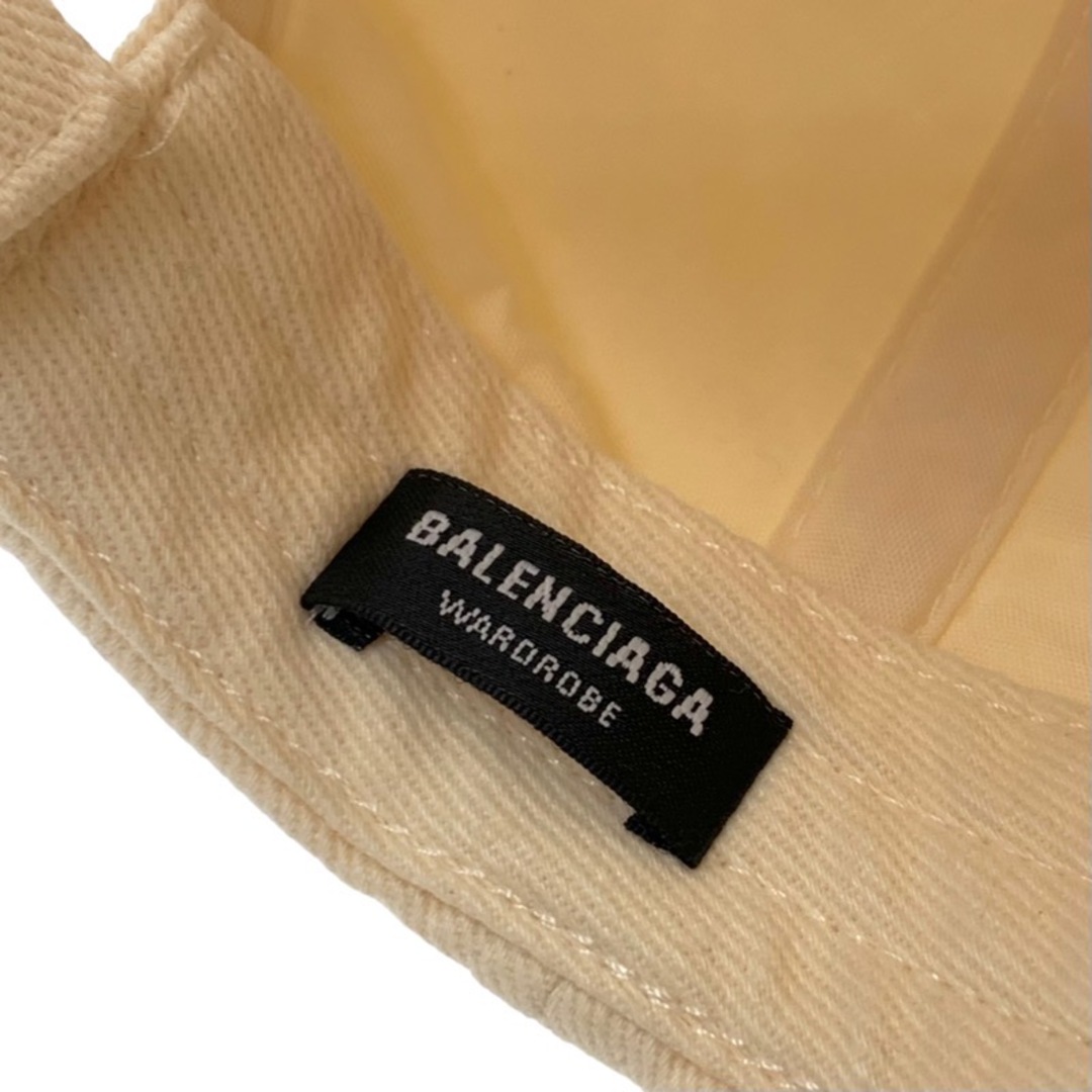 Balenciaga(バレンシアガ)の未使用 バレンシアガ BALENCIAGA キャップ 帽子 ロゴ コットン アイボリー レディースの帽子(キャップ)の商品写真