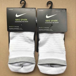 ナイキ(NIKE)の2足 NIKE ナイキ スパーク クッション ノーショー ソックス ロングラン(その他)