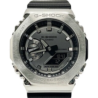 カシオ(CASIO)の☆☆CASIO カシオ G-SHOCK GM-2100-1AJF ブラック×シルバー クォーツ 樹脂 ステンレススチール メンズ 腕時計(ラバーベルト)
