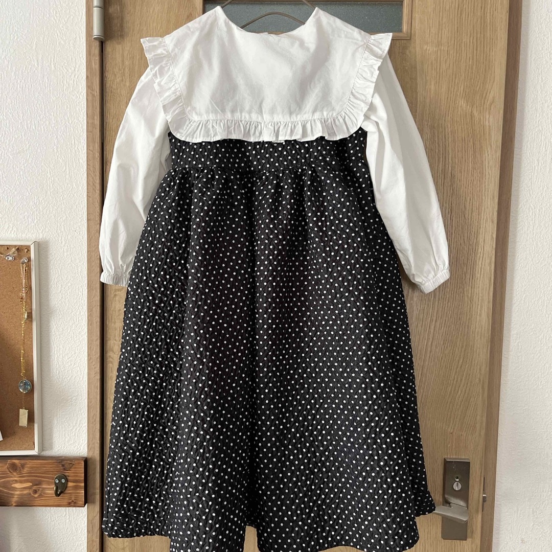 coca(コカ)の新品　coca ワンピース、フリルブラウスセット　140 キッズ/ベビー/マタニティのキッズ服女の子用(90cm~)(ワンピース)の商品写真