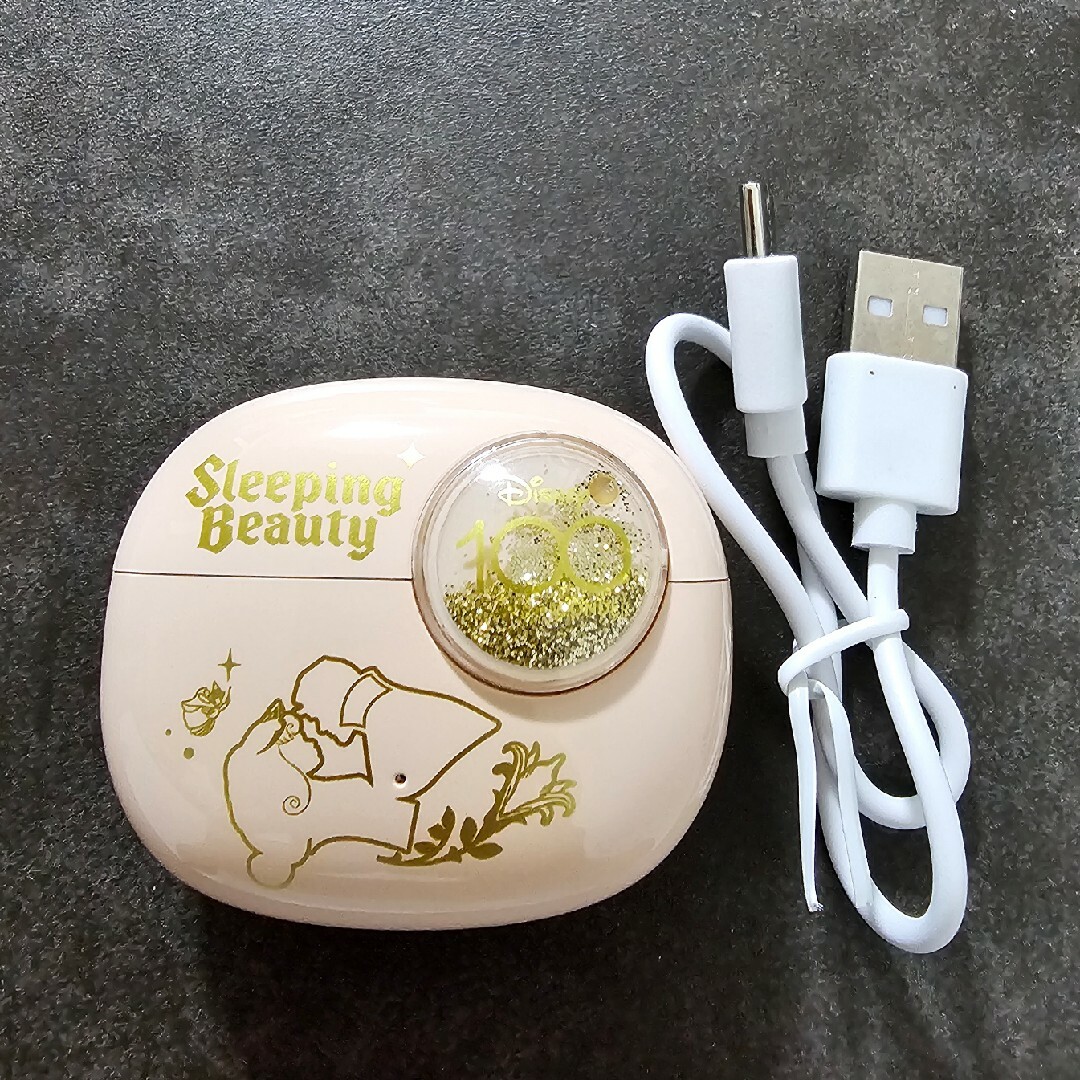 Disney(ディズニー)の家電製品・ワイヤレスイヤホン(眠れる森の美女) スマホ/家電/カメラのオーディオ機器(ヘッドフォン/イヤフォン)の商品写真