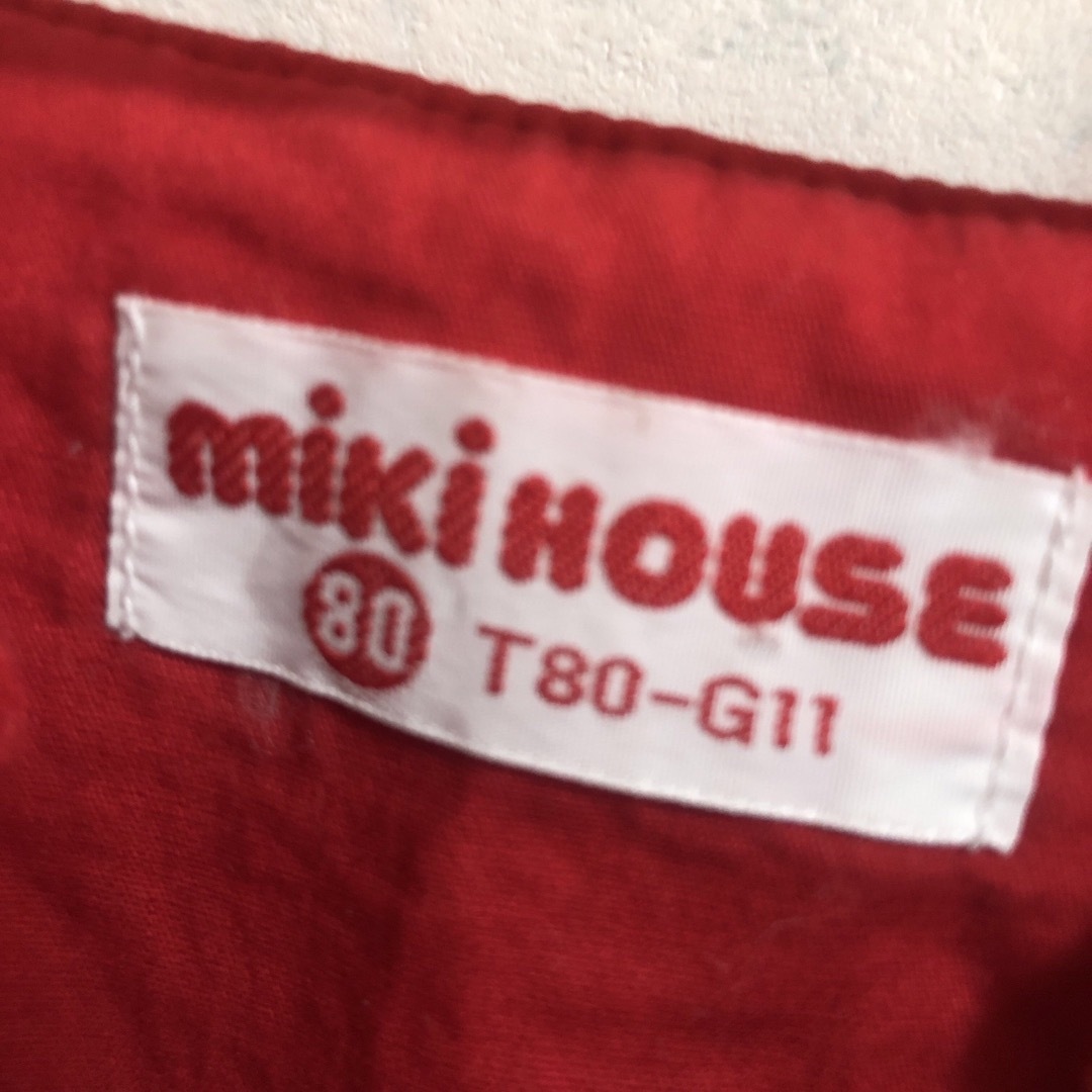 mikihouse(ミキハウス)のミキハウスス　ウェットジャンパースカート80 キッズ/ベビー/マタニティのベビー服(~85cm)(ワンピース)の商品写真