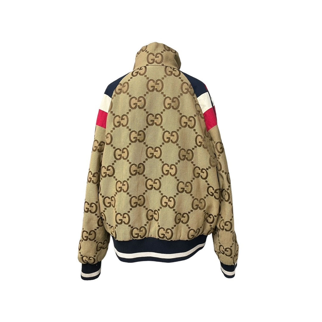 Gucci(グッチ)のGUCCI グッチ ブルゾン 22SS タイガー GG コレクション 683257 ZAIVS ボンバー ジャケット サイズ50 美品 中古 61157 レディースのジャケット/アウター(ブルゾン)の商品写真