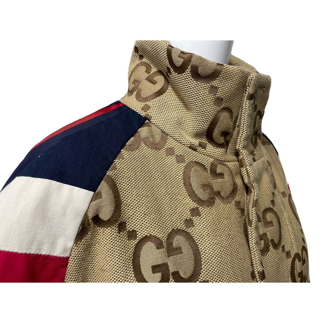 Gucci(グッチ)のGUCCI グッチ ブルゾン 22SS タイガー GG コレクション 683257 ZAIVS ボンバー ジャケット サイズ50 美品 中古 61157 レディースのジャケット/アウター(ブルゾン)の商品写真