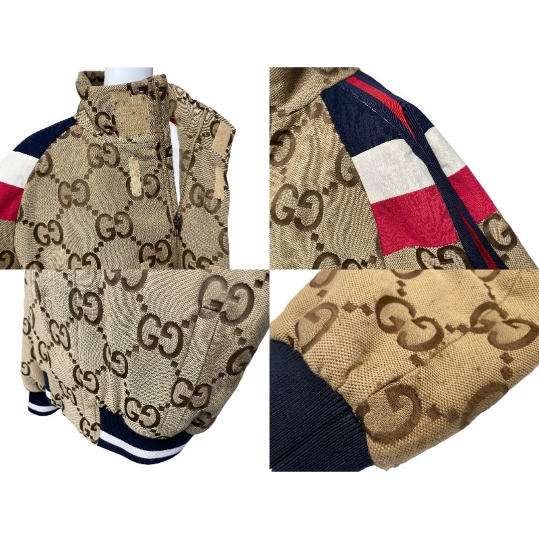 Gucci(グッチ)のGUCCI グッチ ブルゾン 22SS タイガー GG コレクション 683257 ZAIVS ボンバー ジャケット サイズ50 美品 中古 61157 レディースのジャケット/アウター(ブルゾン)の商品写真