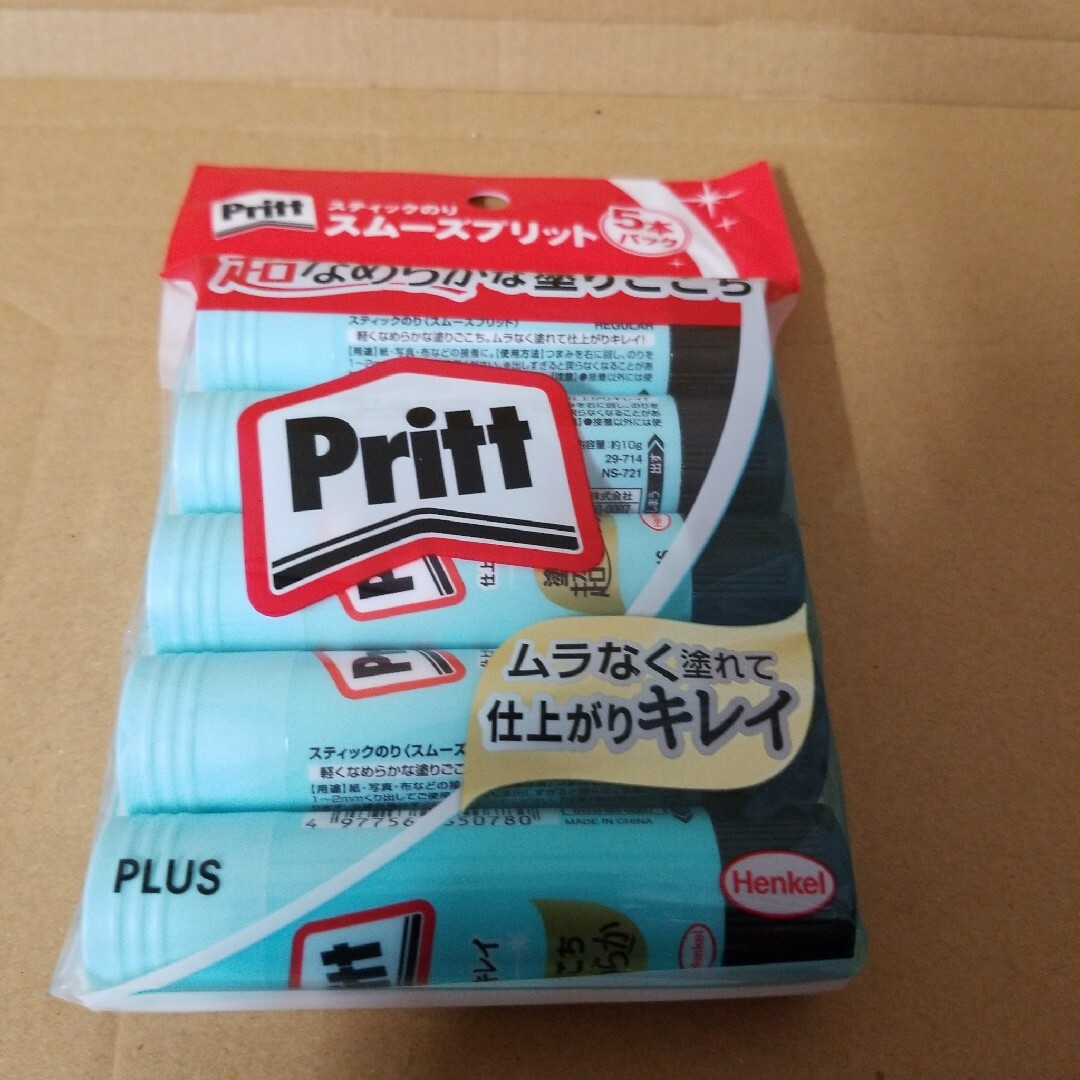 プラス スティックのり プリット スムーズプリット レギュラーサイズ 5本セット インテリア/住まい/日用品の文房具(その他)の商品写真