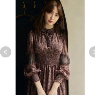 ハーリップトゥ(Her lip to)のherlipto❤️Winter Floral Dress  新品未使用(ロングワンピース/マキシワンピース)