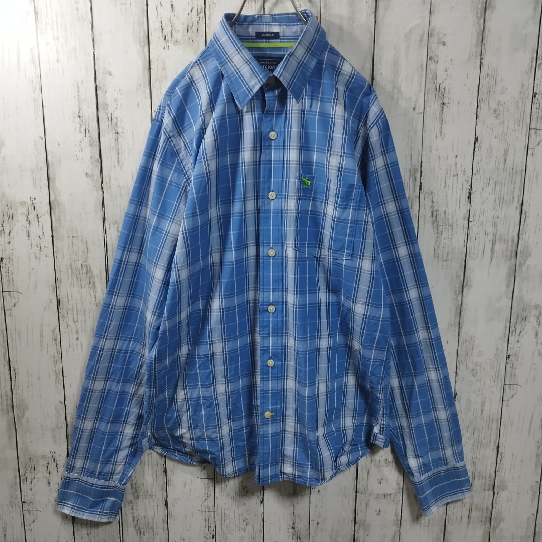 Abercrombie&Fitch(アバクロンビーアンドフィッチ)の【Abercrombie & Fitch】Plaid Shirt　D525 メンズのトップス(シャツ)の商品写真