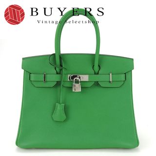 エルメス(Hermes)の【中古】 エルメス ハンドバッグ バーキン30 ヴォーエプソン バンブー シルバー金具 □R刻印(2014年) レディース 女性 HERMES(ハンドバッグ)