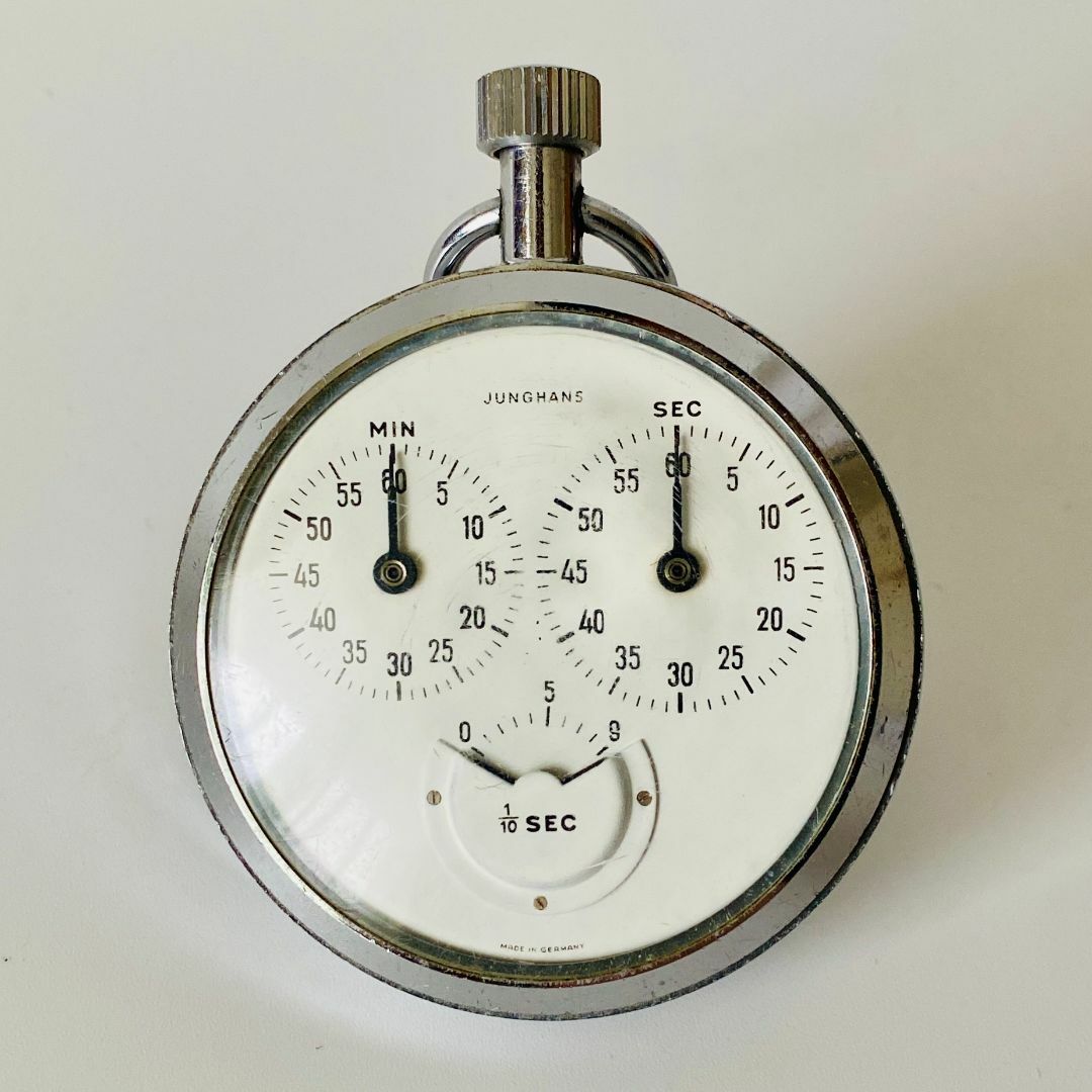 【高級懐中時計】ユンハンス JUNGHANS ストップウォッチ 美品 55mm メンズの時計(腕時計(アナログ))の商品写真