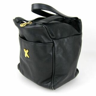 パロマピカソ(Paloma Picasso)のパロマピカソ ハンドバッグ レザー ロゴプレート イタリア製 ブランド 鞄 カバン 黒 レディース ブラック Paloma Picasso(ハンドバッグ)