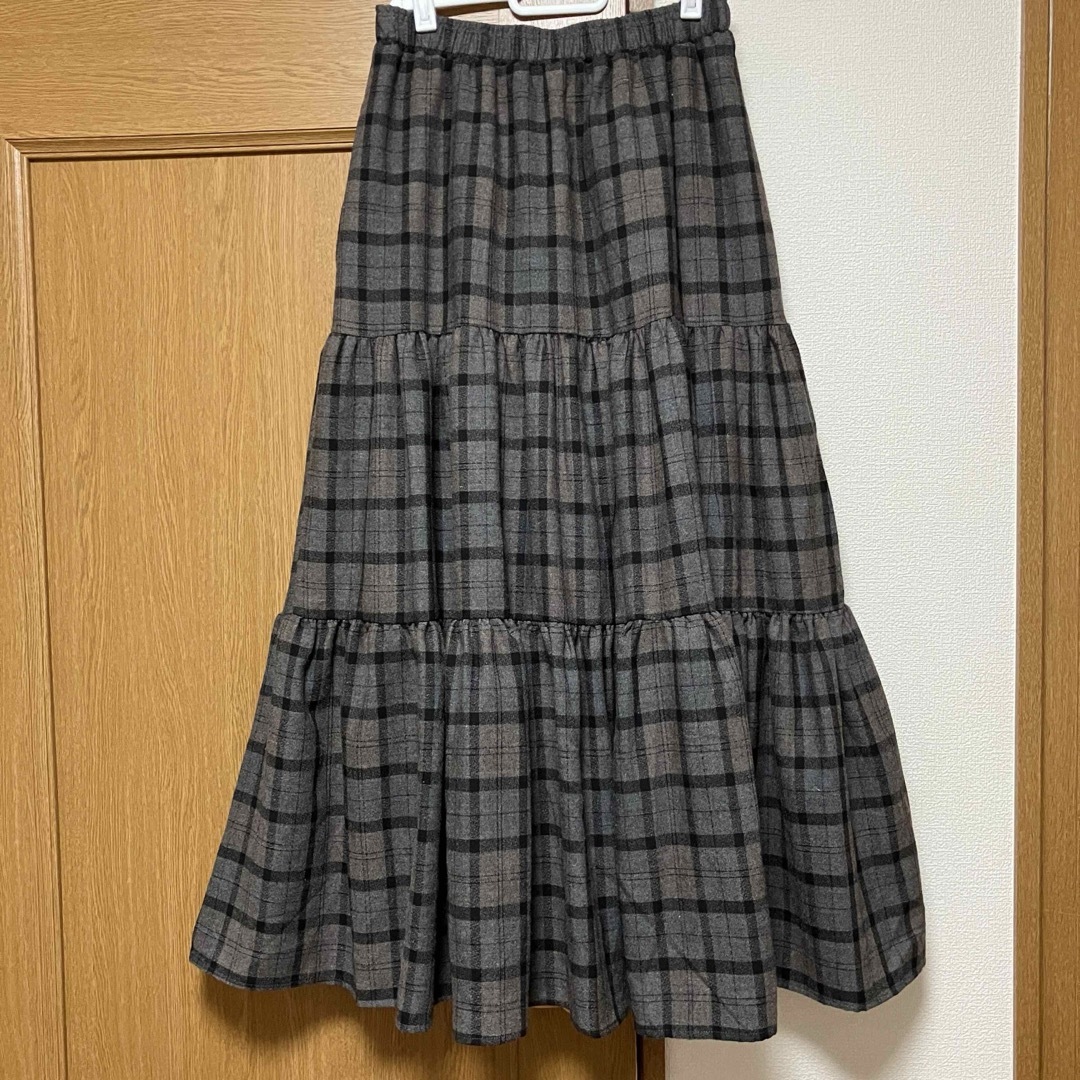 SM2(サマンサモスモス)のSamansa Mos2 blue  ティアードスカート　田中里奈 レディースのスカート(ロングスカート)の商品写真