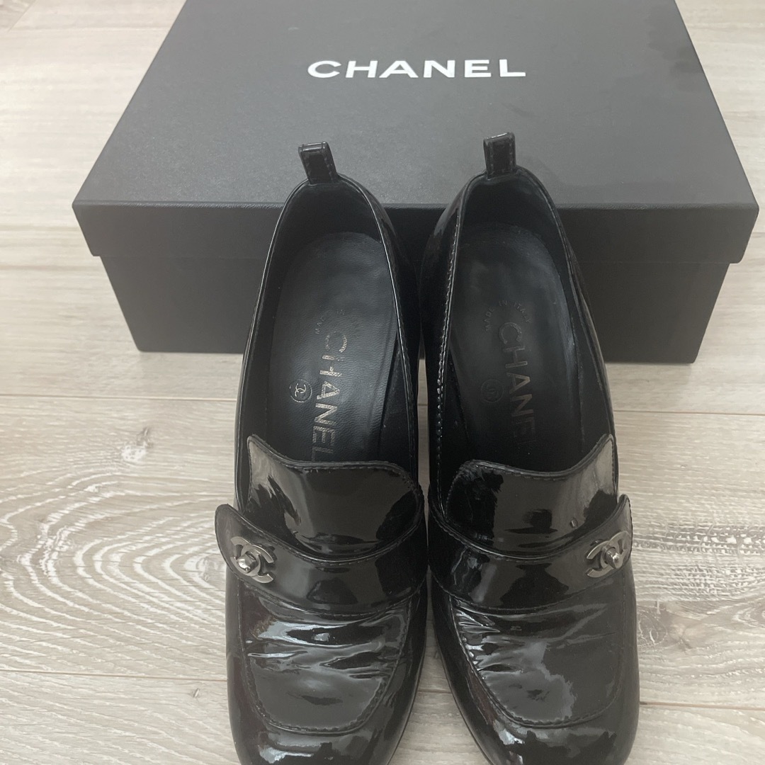 CHANEL(シャネル)のシャネルローファーヒール36 レディースの靴/シューズ(ローファー/革靴)の商品写真