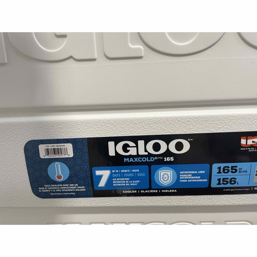 IGLOO(イグルー)の新品未使用　イグルー　マックスコールド　165 QT スポーツ/アウトドアのスポーツ/アウトドア その他(その他)の商品写真