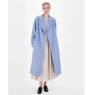 'S Max Mara - ピュアヴァージンウールコート　ライトブルー