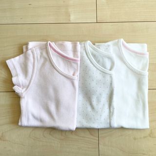 ユニクロ(UNIQLO)のコットンフライスインナー　90cm(下着)