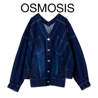 OSMOSIS - OSMOSIS オズモーシス　ノーカラーデニムジャケット