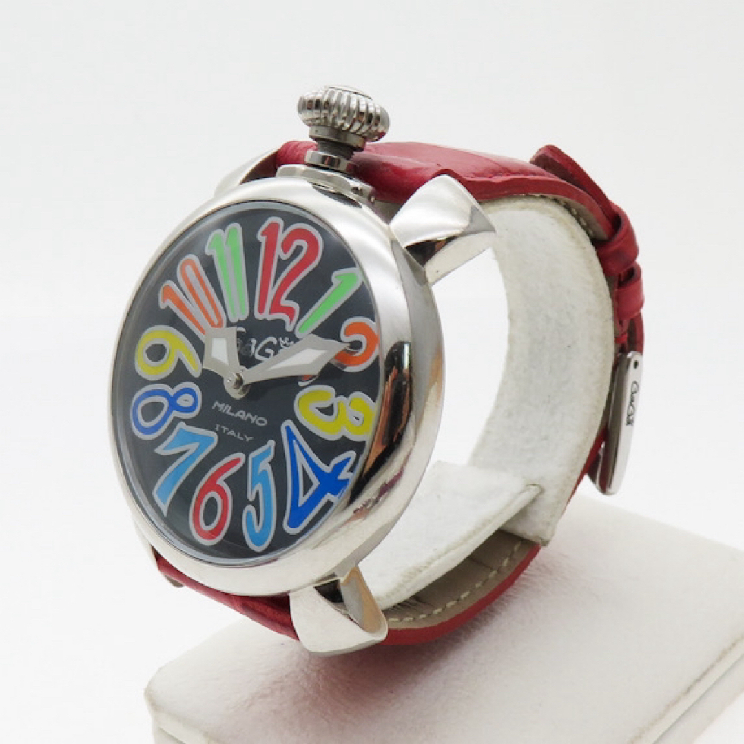 GaGa MILANO(ガガミラノ)のGAGA MILANO ガガミラノ　マヌアーレ　40ミリ　腕時計　ブラック文字盤 レディースのファッション小物(腕時計)の商品写真