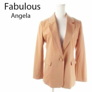 ファビュラスアンジェラ(Fabulous Angela)のファビュラスアンジェラ テーラードジャケット M ピーチ 220325AO9A(テーラードジャケット)