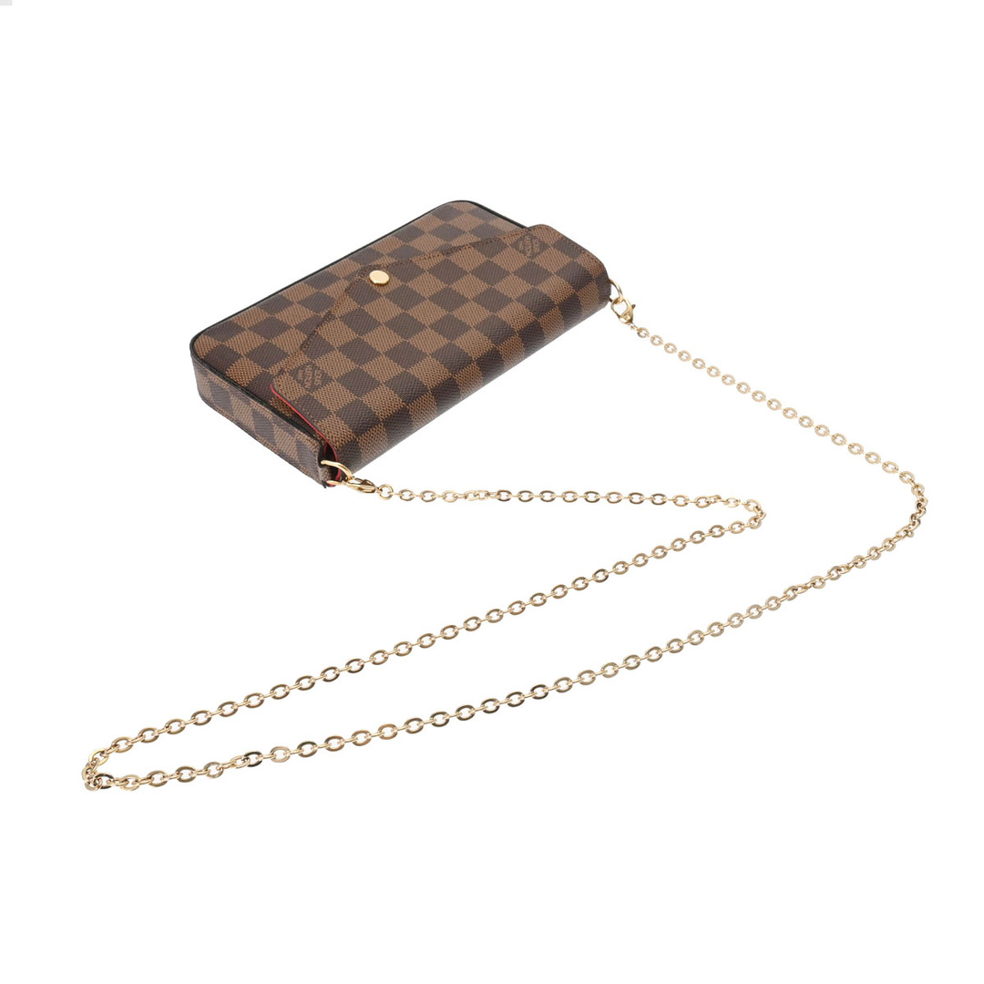 LOUIS VUITTON(ルイヴィトン)のルイヴィトン ダミエ ポシェットフェリシー チェーンウォレット ショルダー レディースのファッション小物(その他)の商品写真