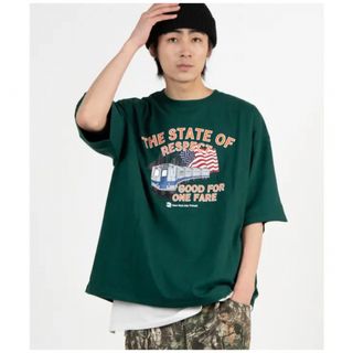 ウィゴー(WEGO)のプリントビッグシルエット半袖Tシャツ(Tシャツ/カットソー(半袖/袖なし))